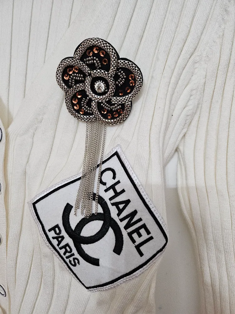 Chanel Embellished Knit Cardigan thumbnail