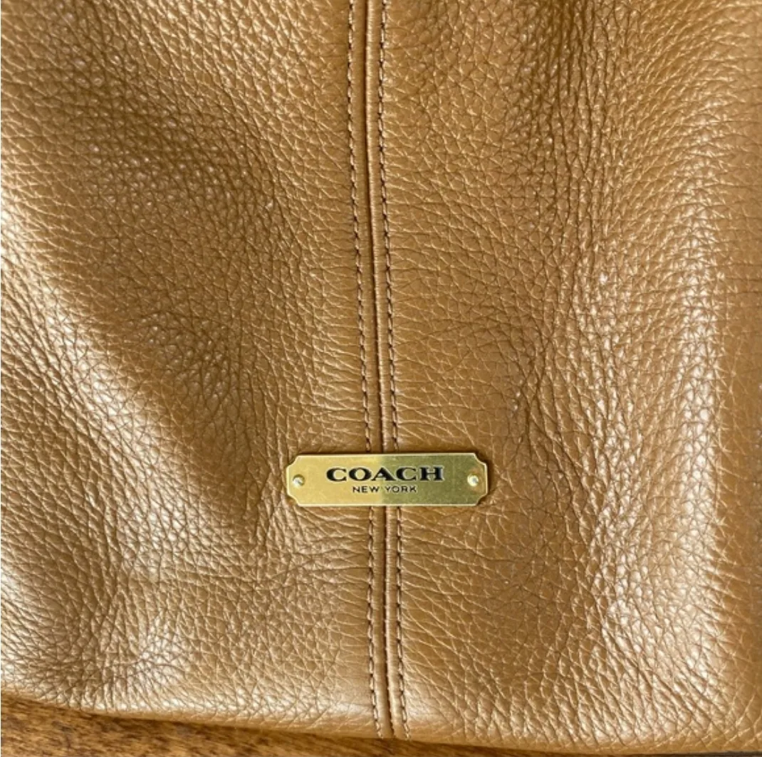 Coach Leather Hobo Bag, Brown image indicator(2)