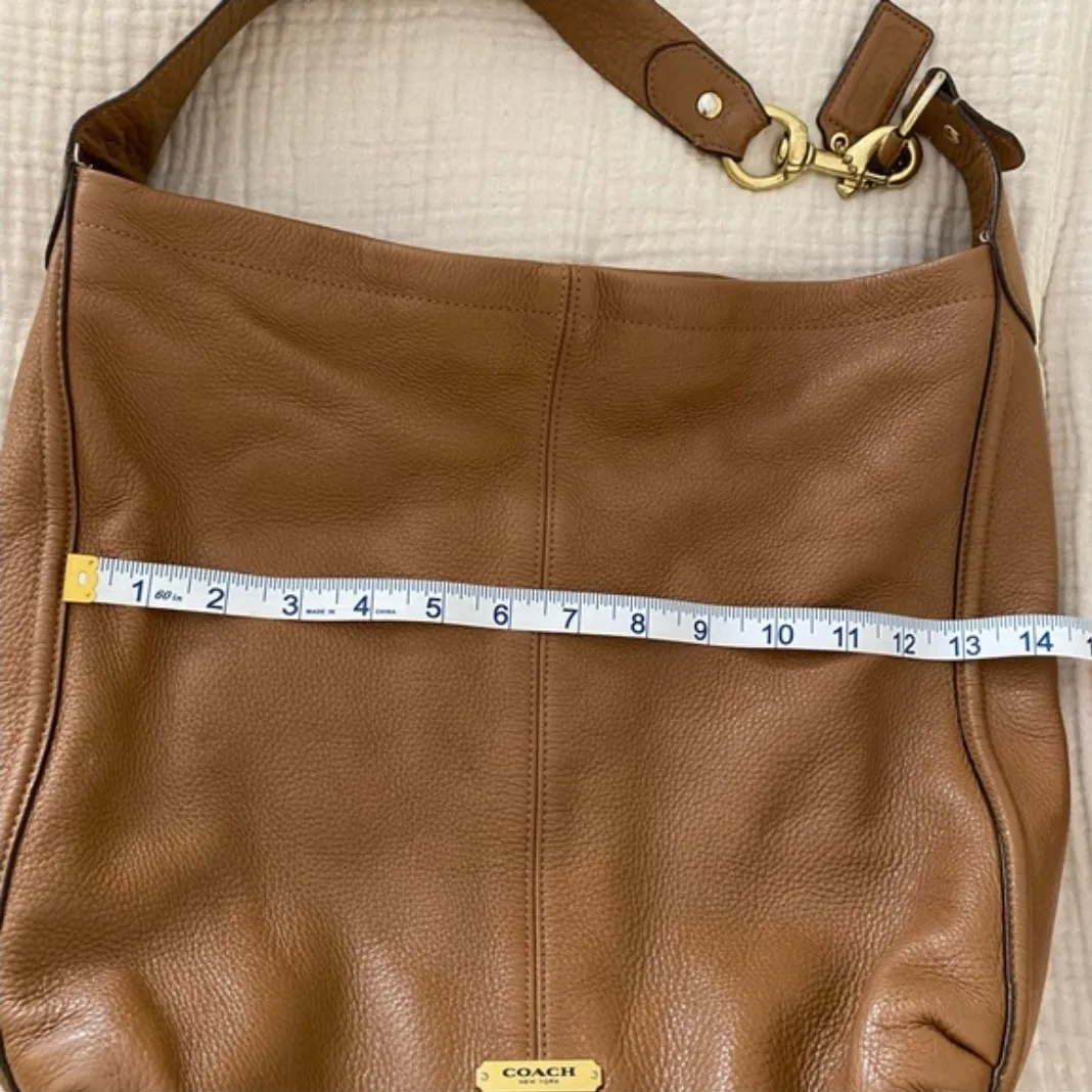 Coach Leather Hobo Bag, Brown image indicator(4)