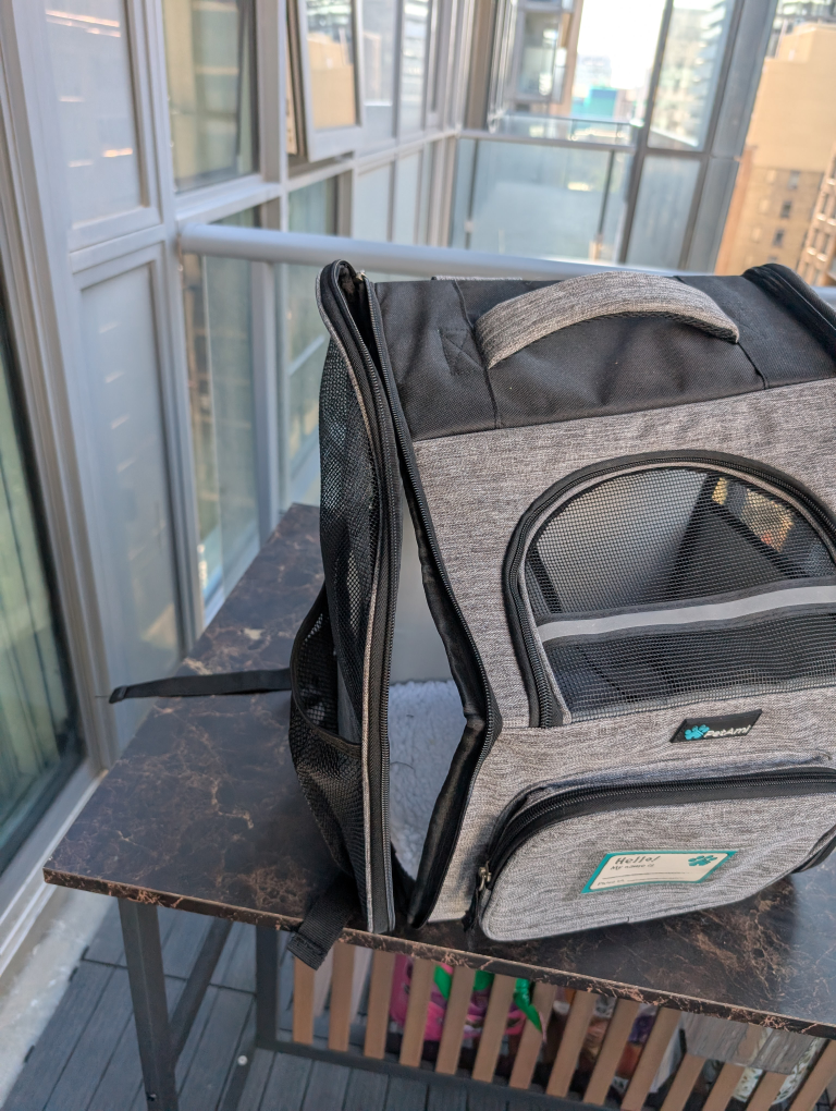 Pet Carrier Backpack - Grey - photo 2