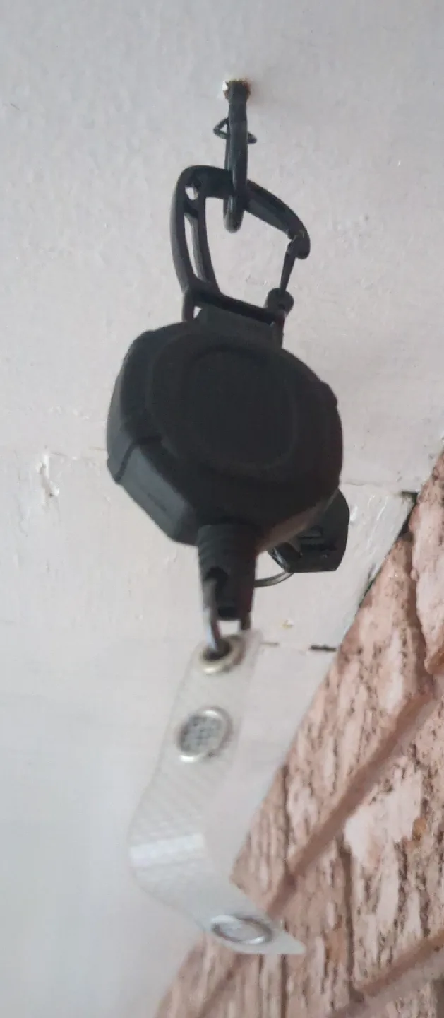 Black Retractable Badge Holder Reel thumbnail