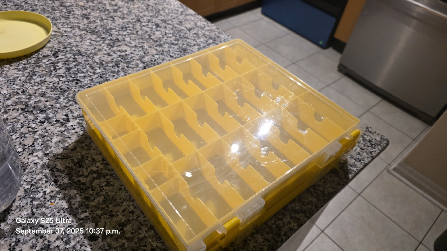 Yellow Storage double sided Organizer with Lid - photo 2