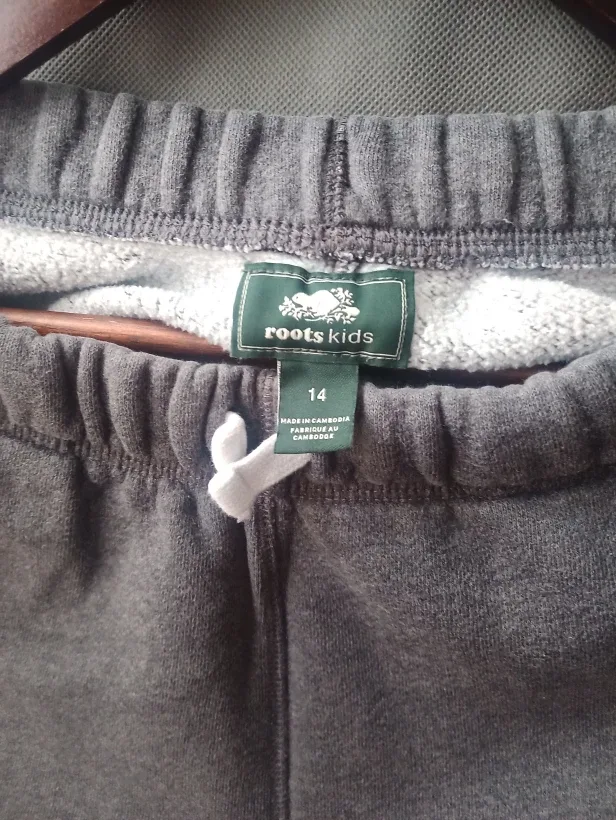 Roots Kids Sweatpants Size 14 Grey image indicator(3)