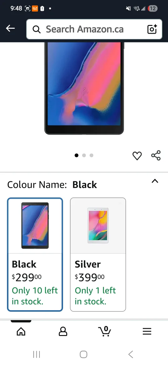 Samsung Galaxy Tab A - Black