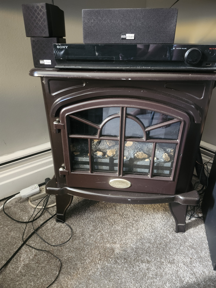 Antique Electric Fireplace Heater