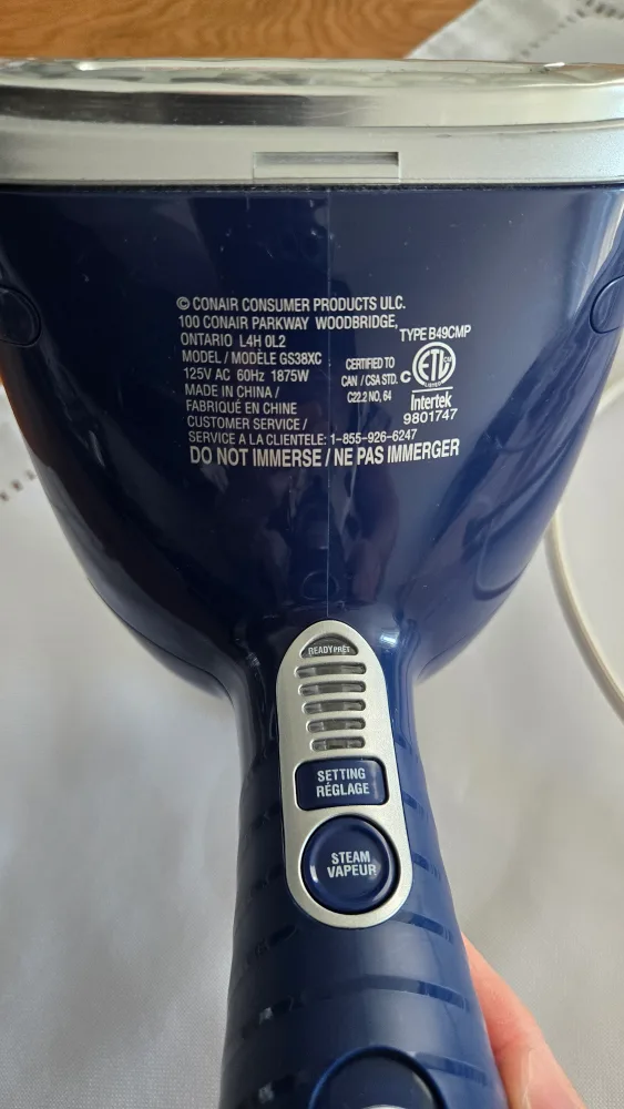 Conair Garment Steamer GS38XC image indicator(3)