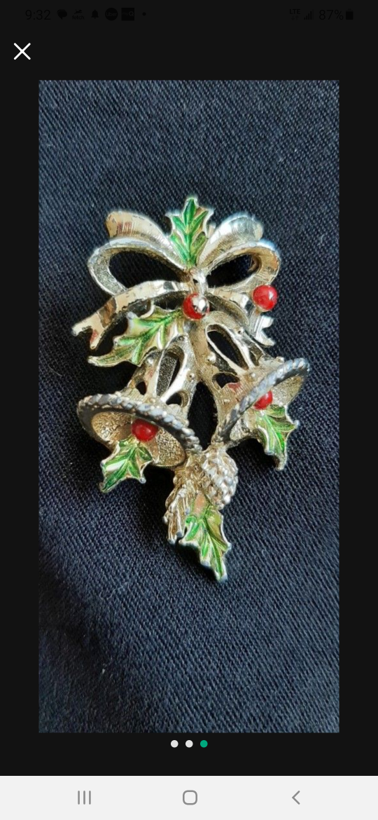 Gerry's Holiday Bells Brooch - photo 2