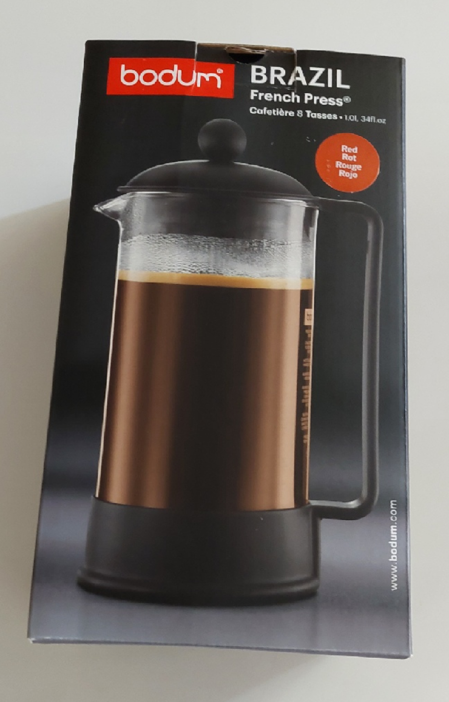 Bodum Brazil French Press - 8-Cup / 34 oz