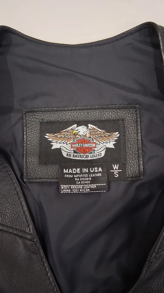 Harley-Davidson Leather Motorcycle Vest - Women's Size Small image indicator(2)