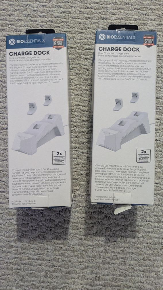 BioEssentials PS5 Dual Controller Charge Dock - New! - photo 2