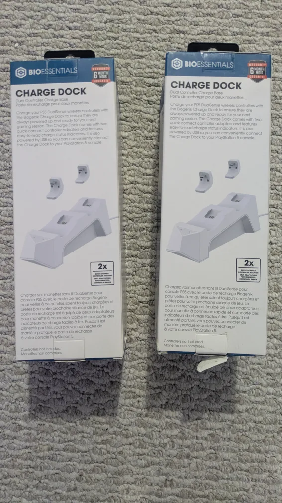 BioEssentials PS5 Dual Controller Charge Dock - New! image indicator(2)