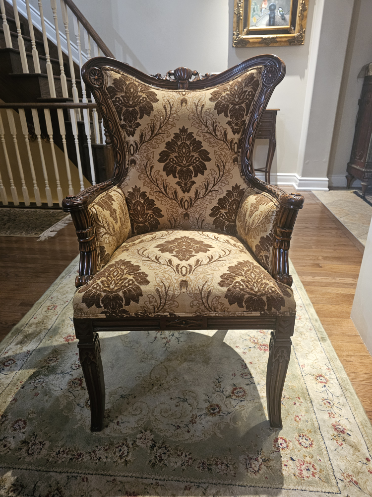 Ornate Patterned Accent Chair