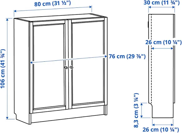 IKEA BILLY bookshelf - 80 x 30 x 106 cm - photo 3