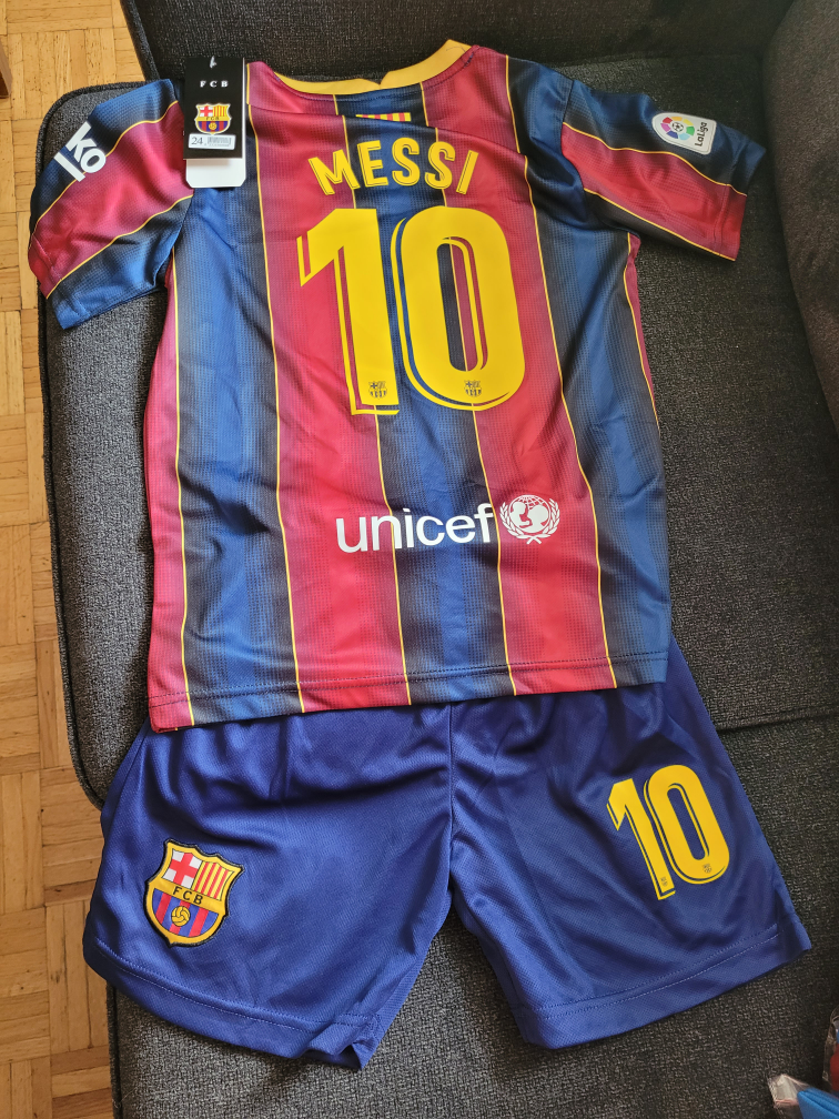 FC Barcelona Messi #10 Kids Soccer Jersey Set
