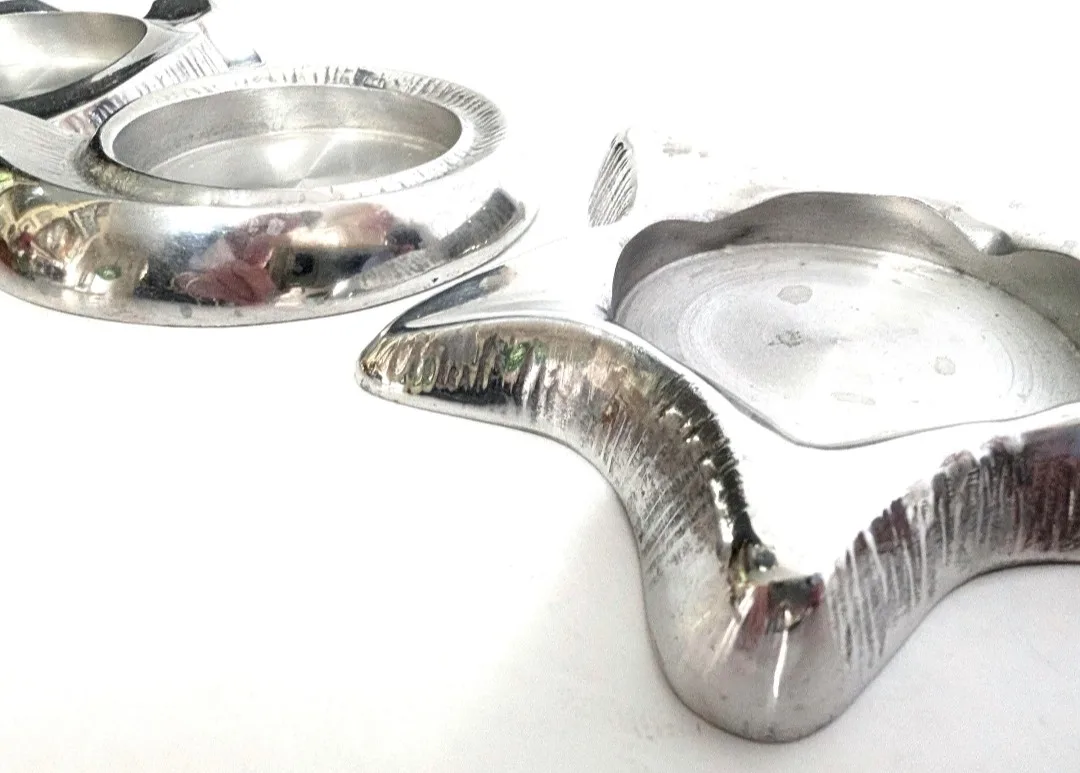 Partylite Tealight Candle Holders ~ Pewter Tone image indicator(2)
