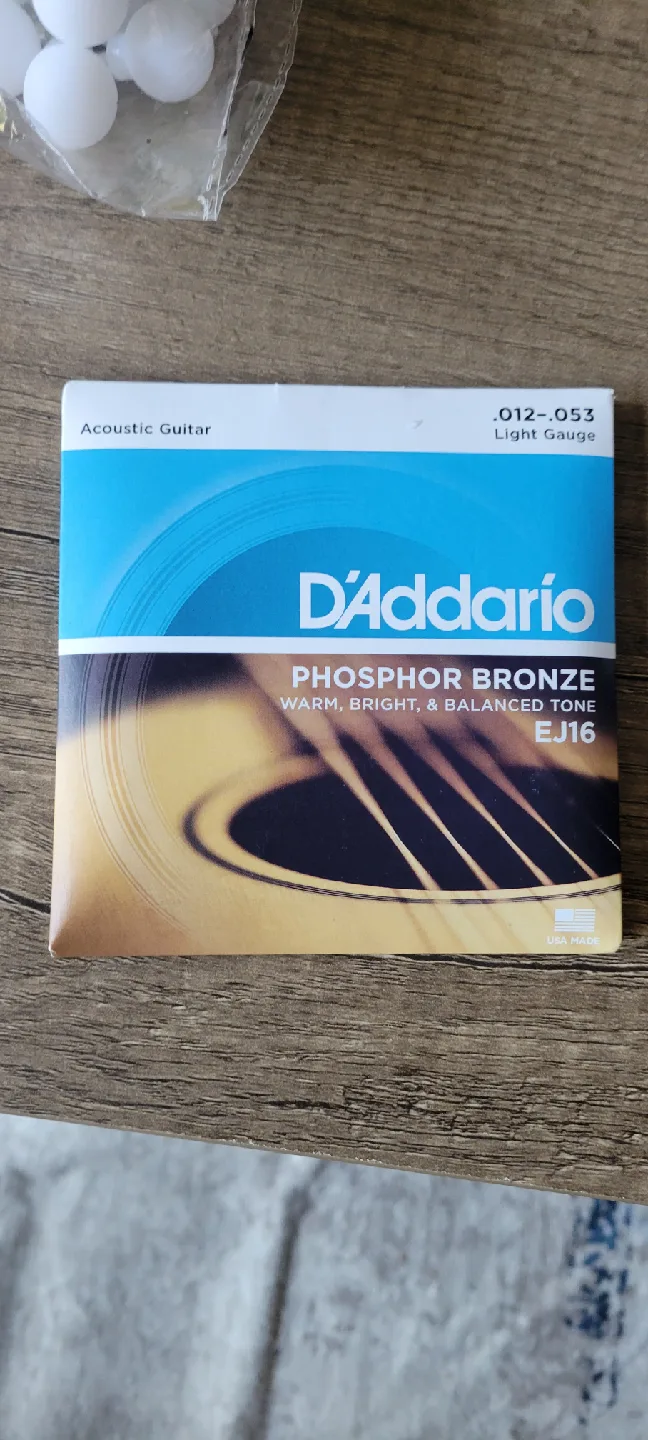 D'Addario EJ16 Acoustic Guitar Strings - Light Gauge
