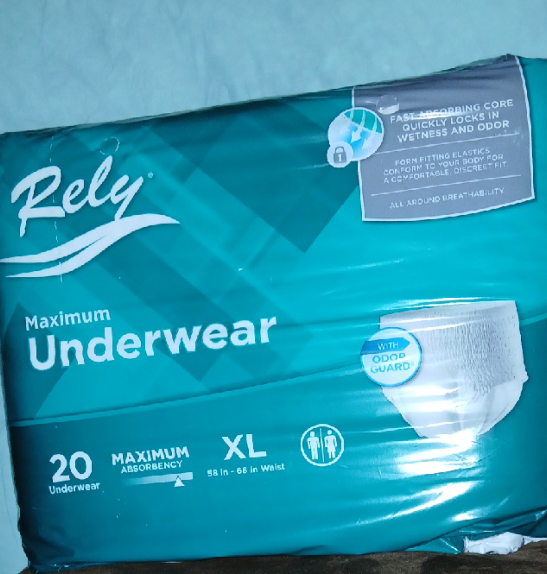 Rely Maximum Underwear XL (58-68 in Waist)