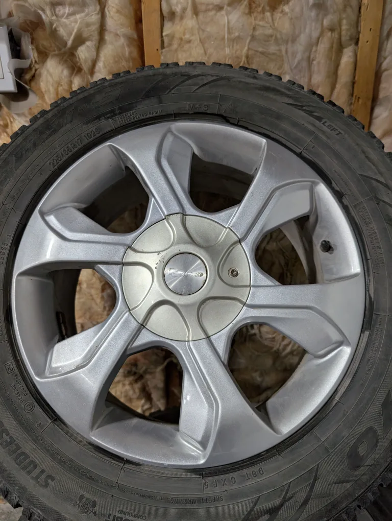 (4)-225/65R17 Winter Tires on Multifit Rims 5x100 & 5x114.3 thumbnail
