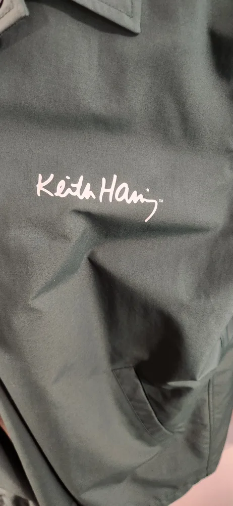 New Uniqlo x Keith Haring Coach Jacket - Green, Large image indicator(3)