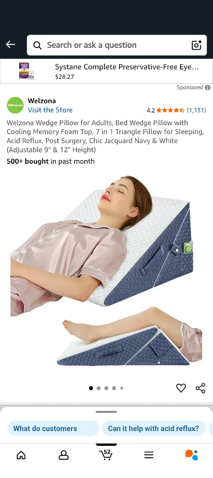 Welzona Bed Wedge Pillow - Adjustable Height thumbnail