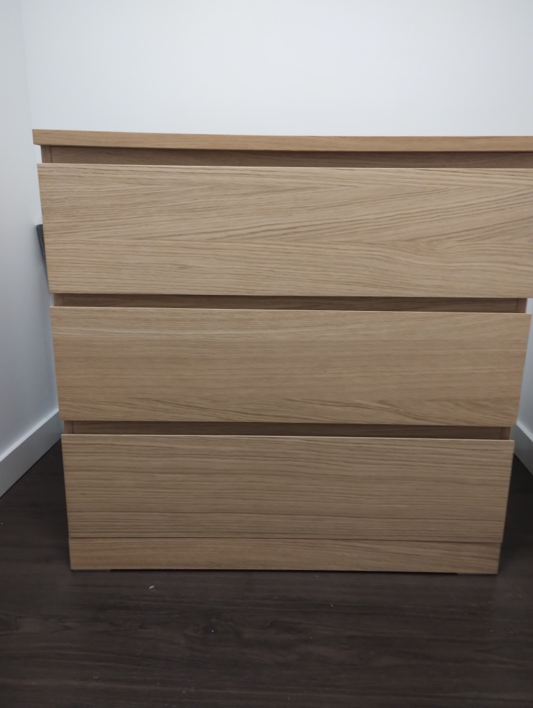 IKEA 3-Drawer Chest - Light Brown