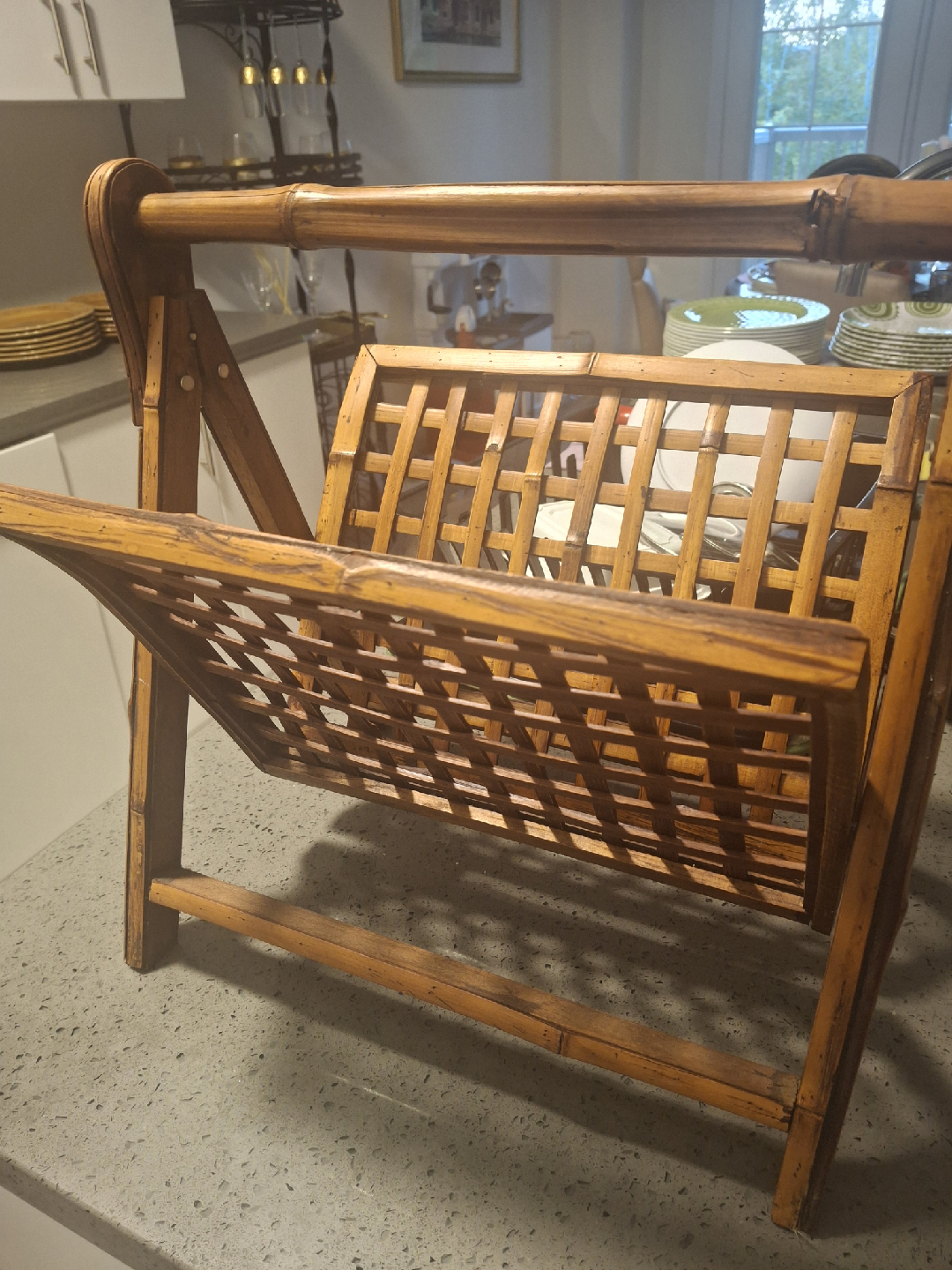 Vintage Wooden Magazine Rack - photo 3