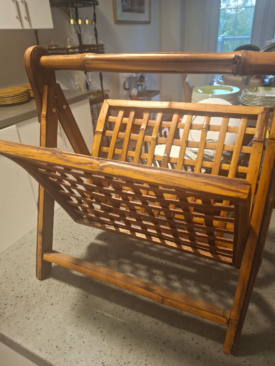 Vintage Wooden Magazine Rack image indicator(3)