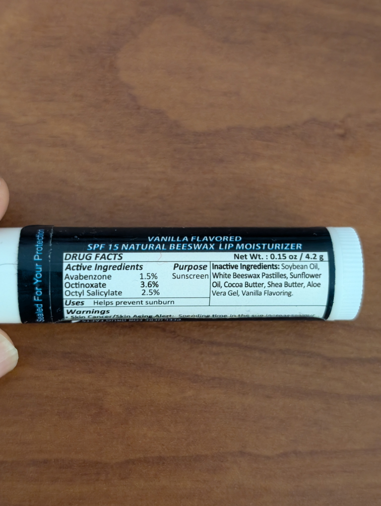 Brand New Vanilla Flavored SPF 15 Lip Balm Sealed