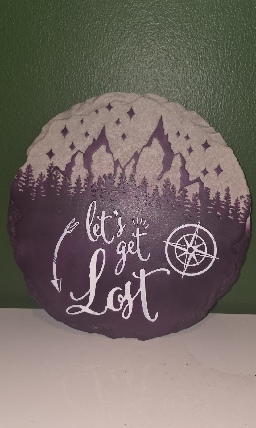 "Let's Get Lost" Decorative Wall Art