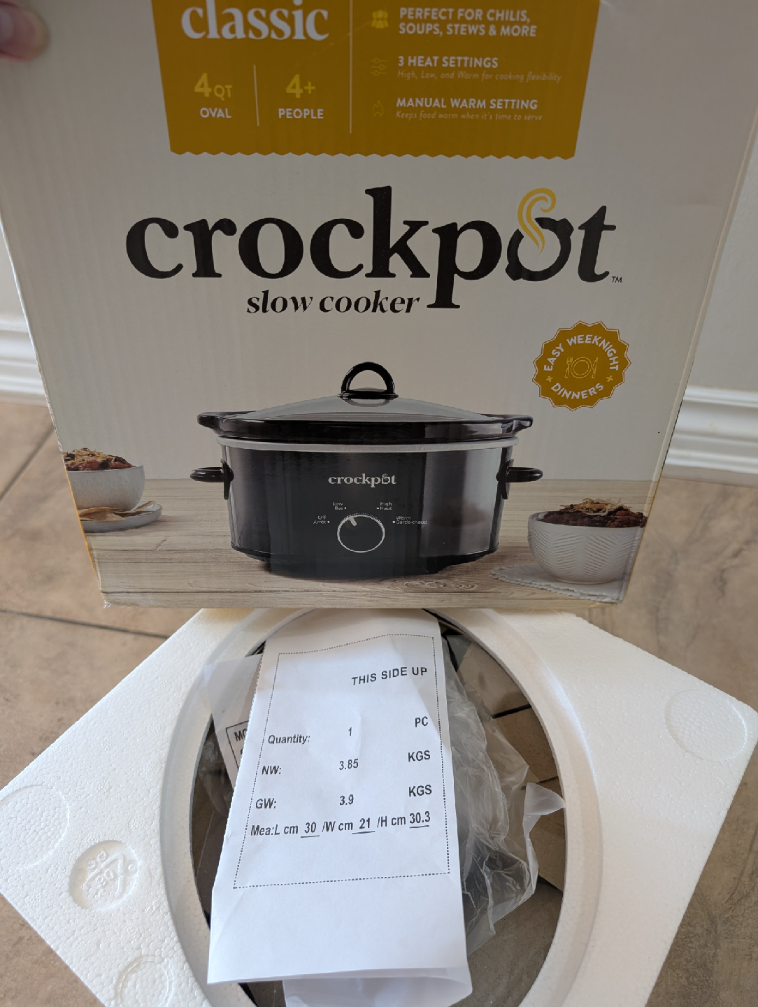 Crockpot Slow Cooker - 4 Quart - photo 2