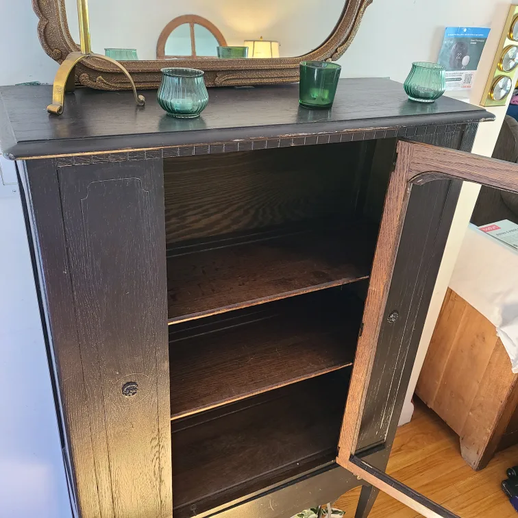 Vintage Black Cabinet for $50!! image indicator(3)