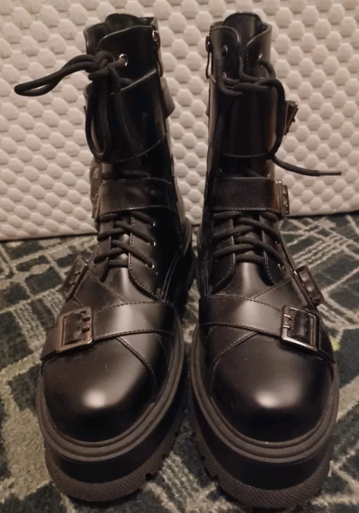 Koi Footwear Black Platform Boots image indicator(4)