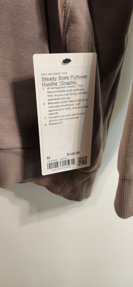 Lululemon Steady State Pullover Hoodie Graphic - Size M - photo 2