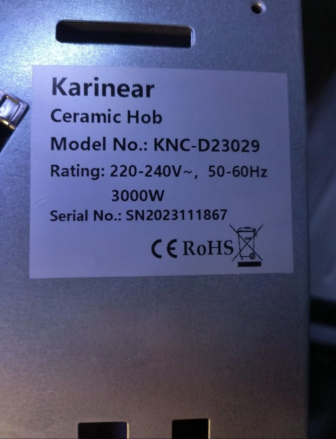 Karinear 12 Inch 2 Burner Ceramic Cooktop image indicator(3)