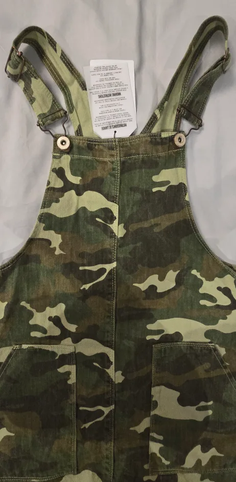 NEW! Zara Kids Camo Jumper Dress - Size 10 Youth image indicator(2)