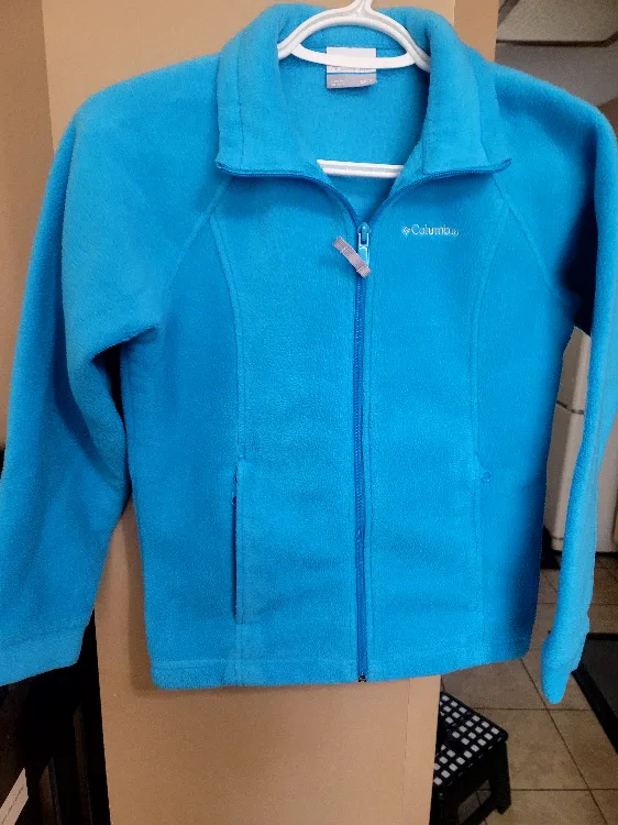 Columbia Fleece Jacket Size 10/12 Blue thumbnail