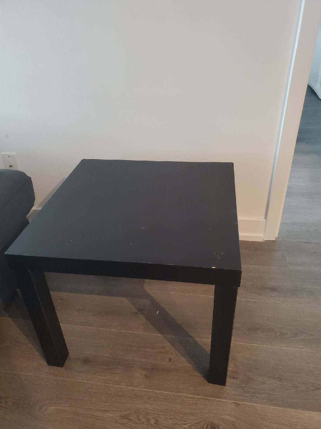 Black side table
