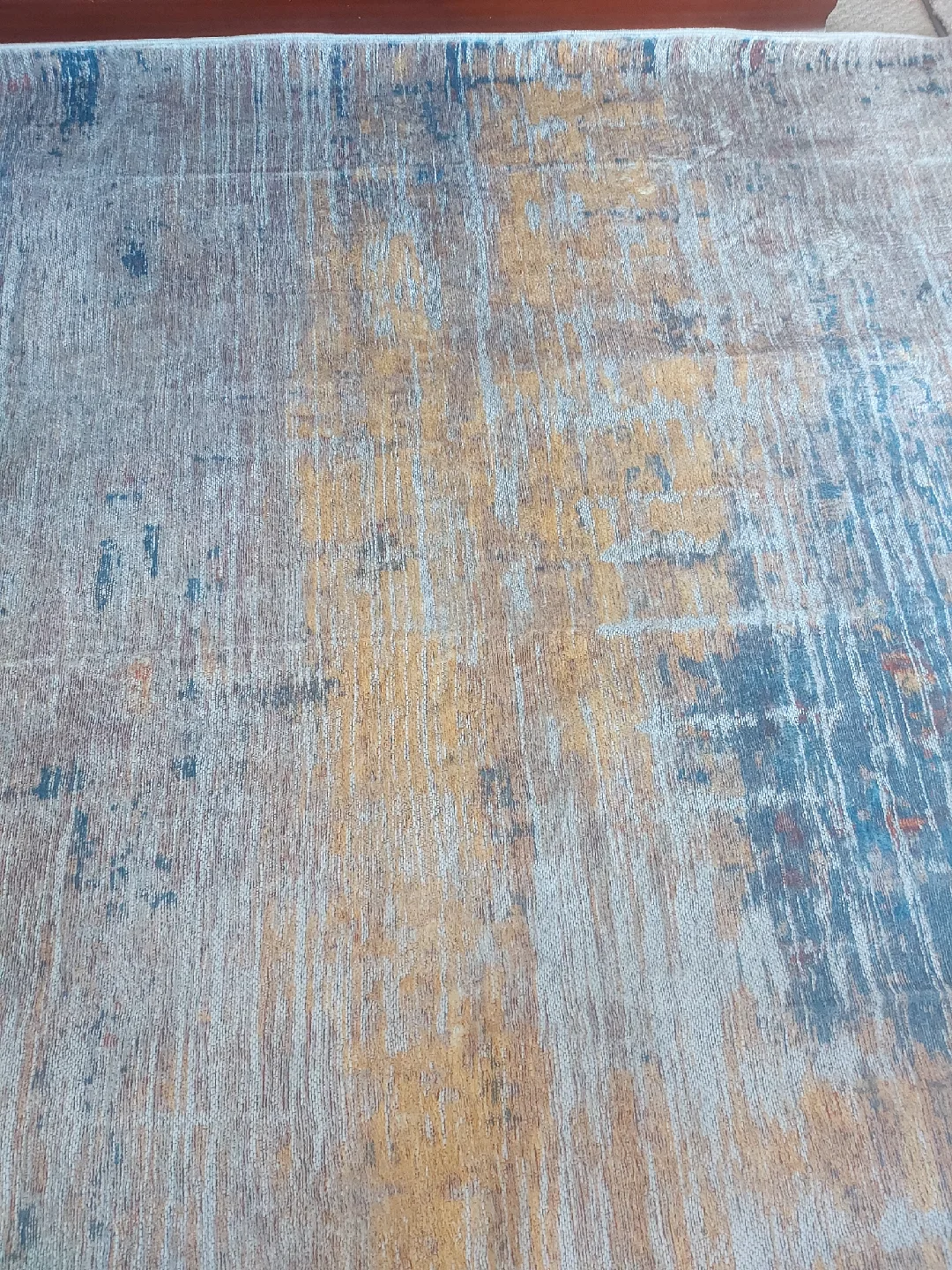 Area Rug 6ft ×9ft washable Wood Grain Pattern brand new image indicator(2)