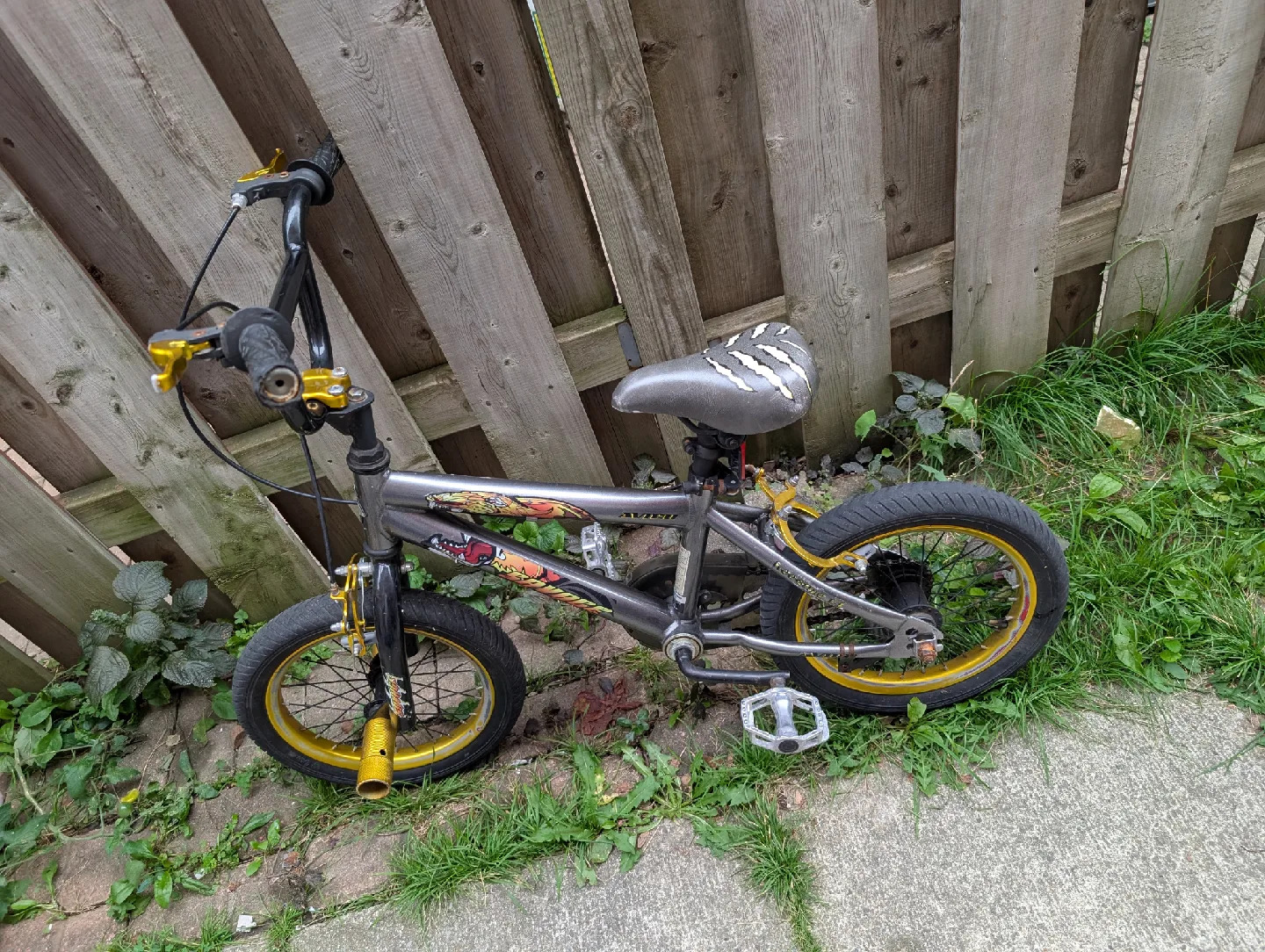 BMX Bike - Gray/Gold image indicator(2)
