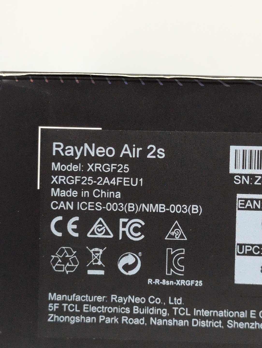 RayNeo Air 2s XRGF25 AR Glasses - New! - photo 2
