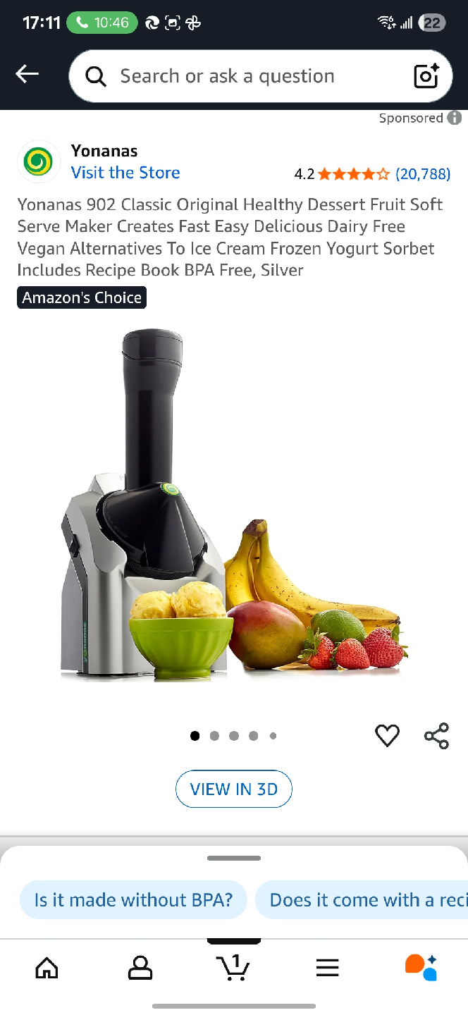 Yonanas 902 Classic Dessert Maker - photo 4