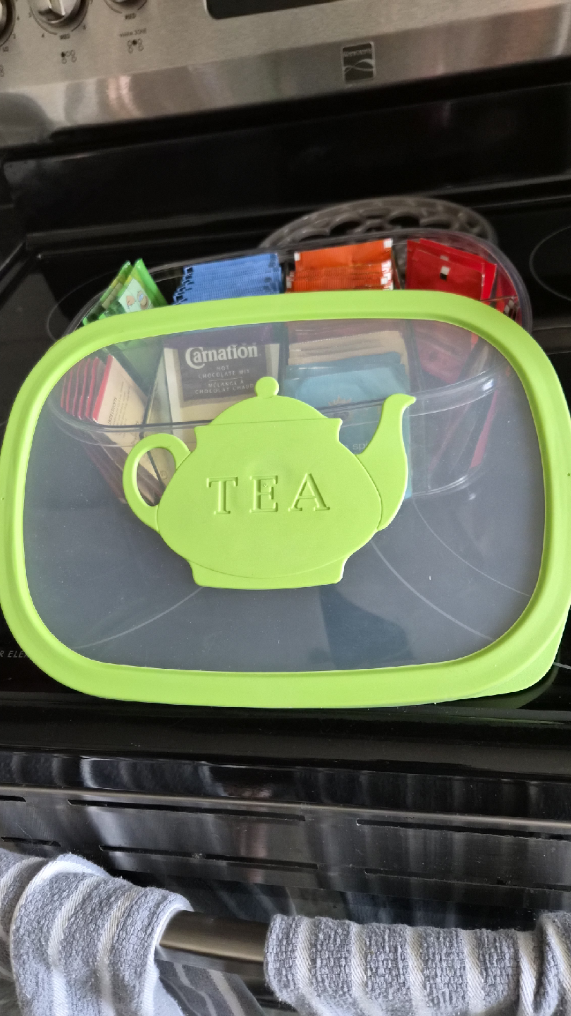 Tea Box Organizer with Hello Kitty Cocoa