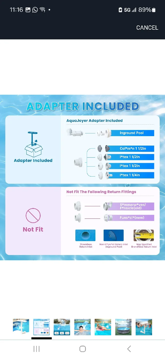AquaJoyer Pool Fountain - Relaxing Water Feature image indicator(2)