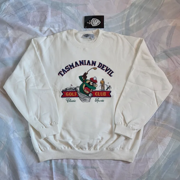 🆕WB Vintage Beige Tasmanian Devil Sweater thumbnail