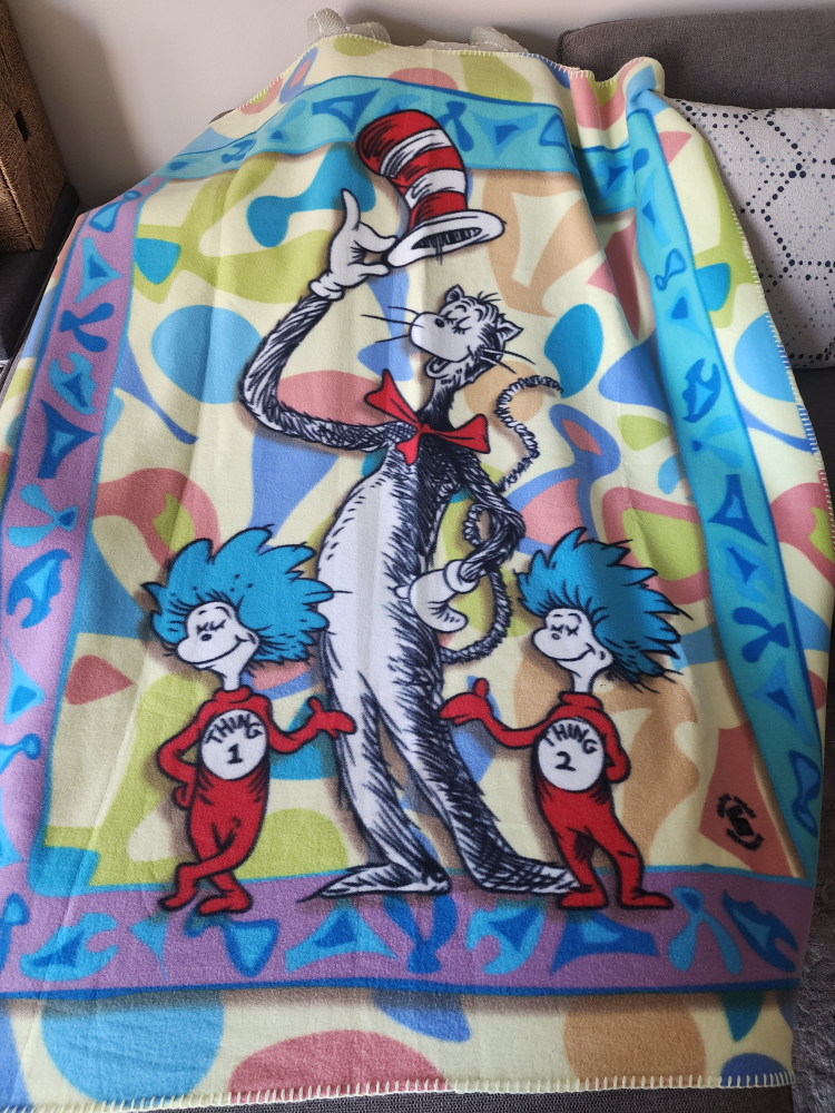 Dr. Seuss Cat in the Hat Fleece Blanket