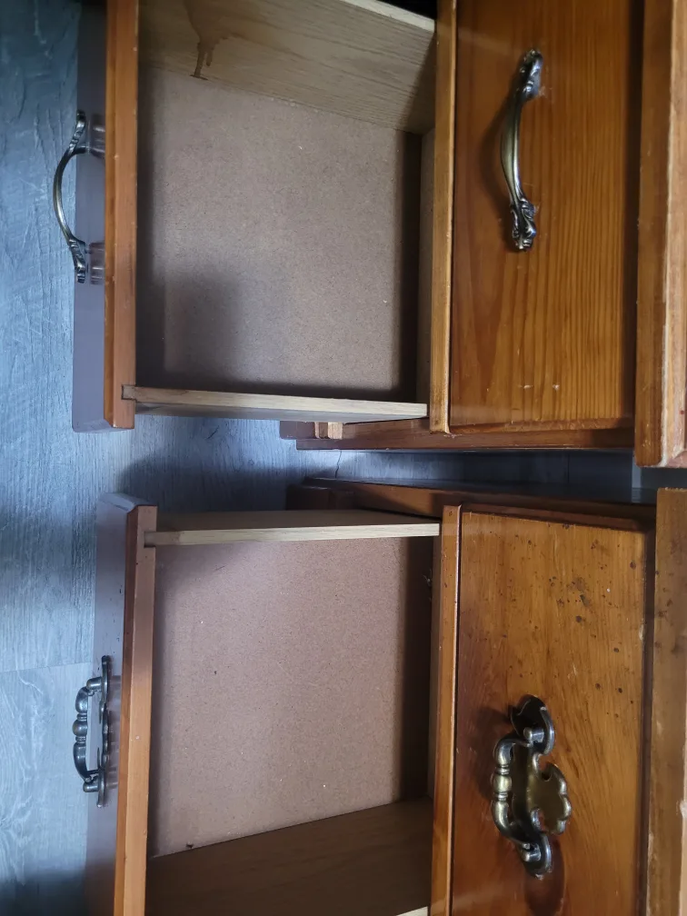 2 Wooden Nightstands $19 EACH image indicator(3)