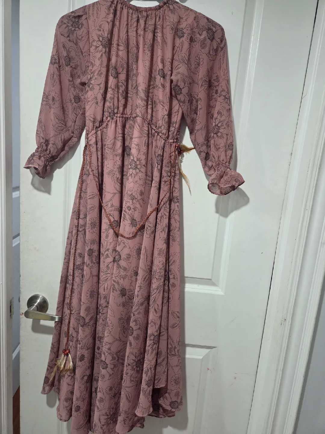 Floral Print Maxi Dress - Size Small thumbnail
