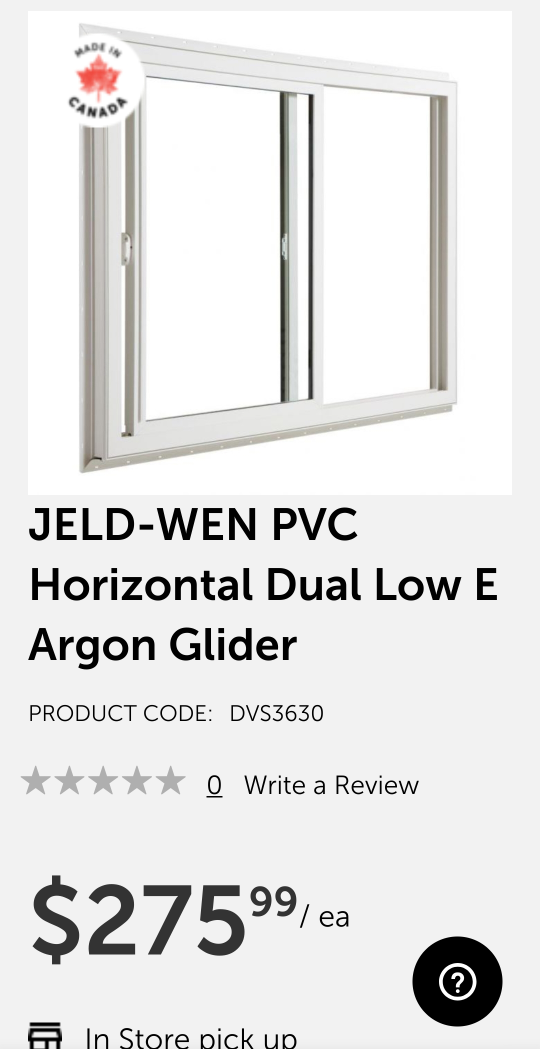New Jeld-Wen PVC Window - 36" x 30" - photo 4