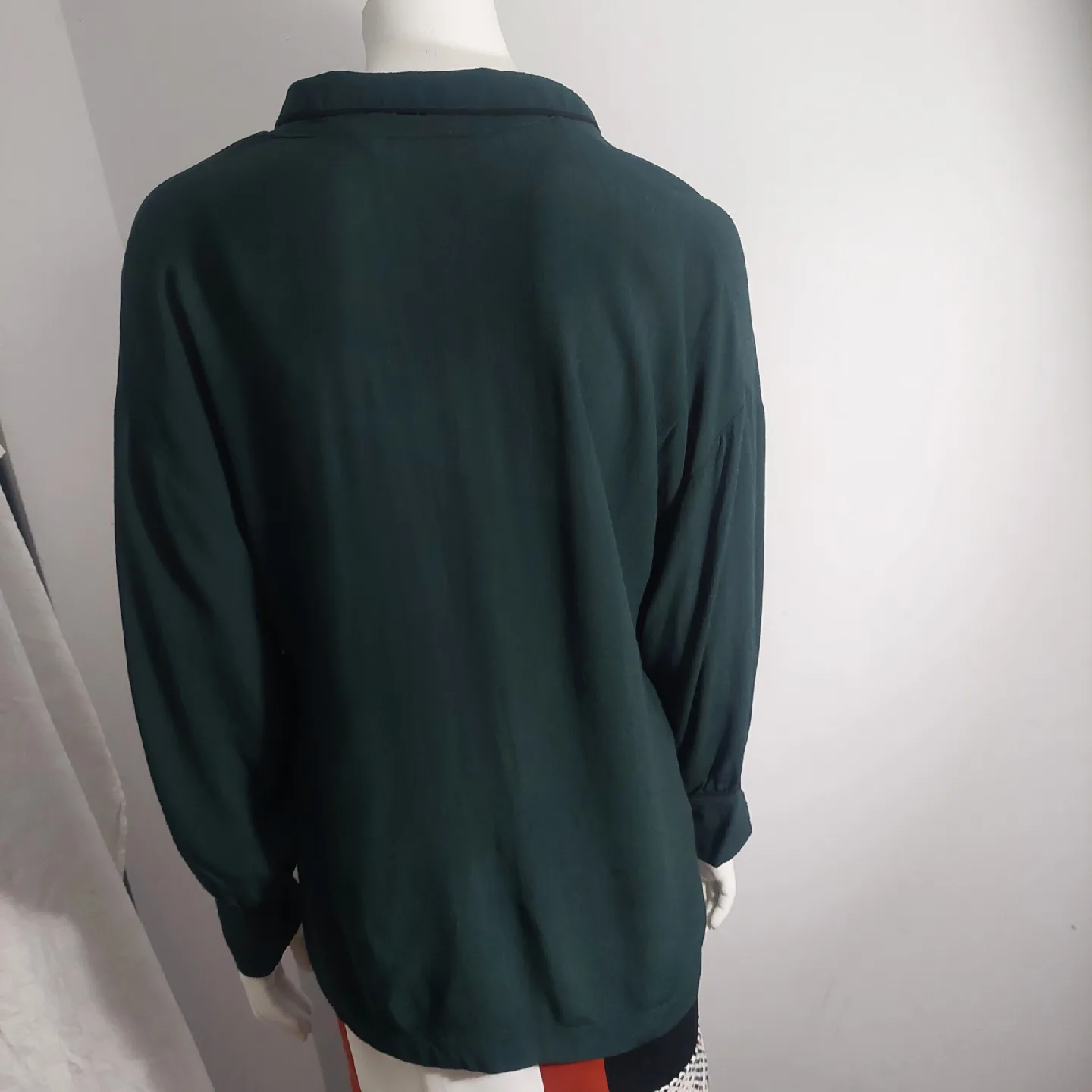 Green Long Sleeve Blouse medium  🥕 image indicator(4)