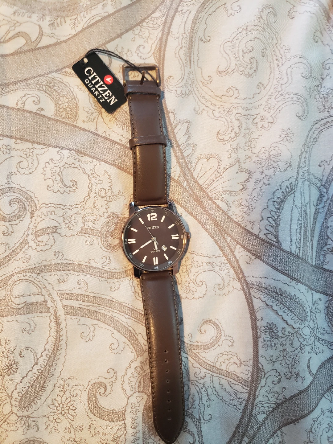 Citizen Quartz Brown Leather Band Watch - photo 5
